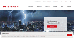 Desktop Screenshot of pfisterer.com